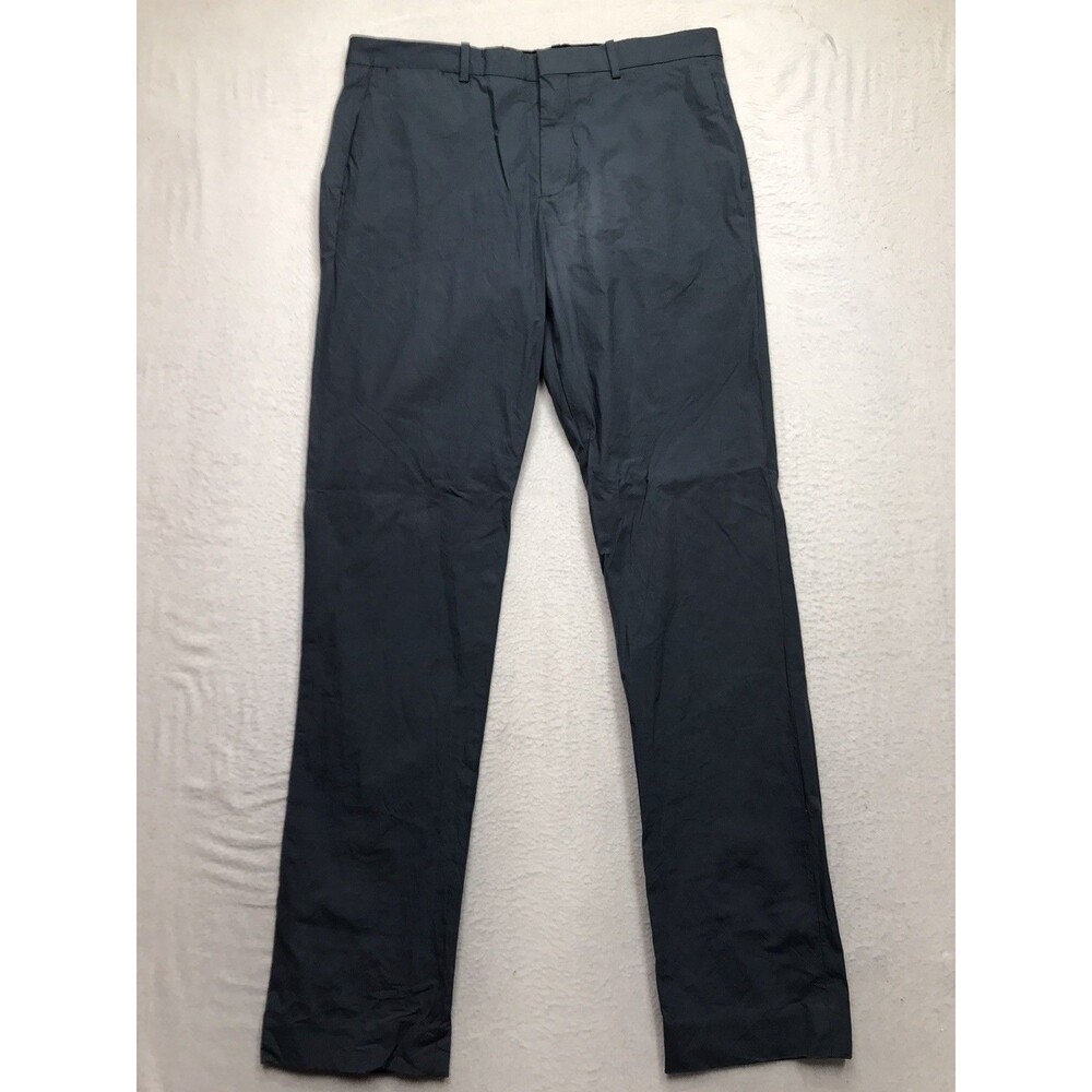 THEORY Jake W Rupp Pants Men 34x34 Slate Gray Stretch Casual Chino Office